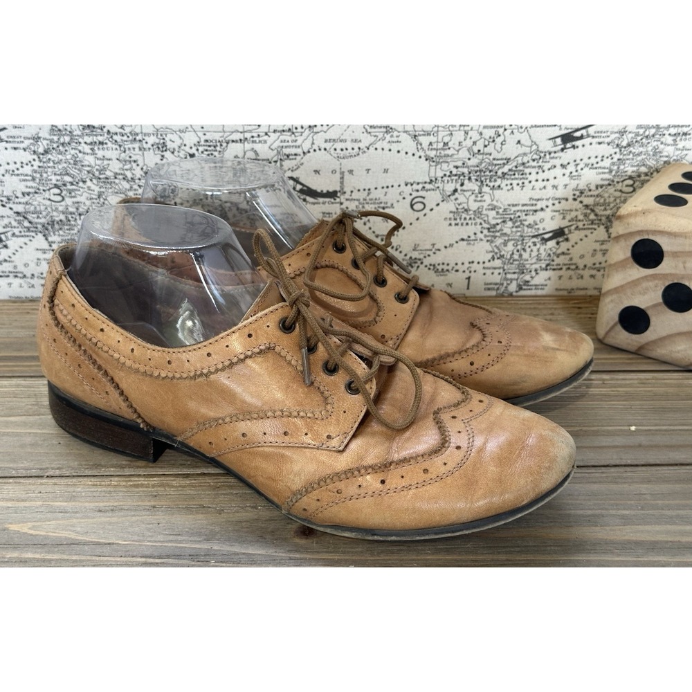 Dune London Oxford Leather Shoes Retro Linford Women's Sz 11 M